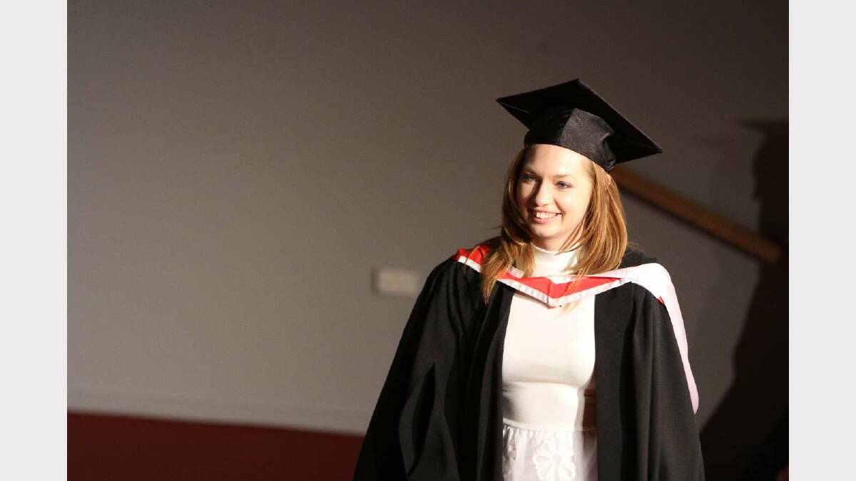 Graduating from Charles Sturt University with a Bachelor of Arts is Sophie Jarick. Picture: Daisy Huntly