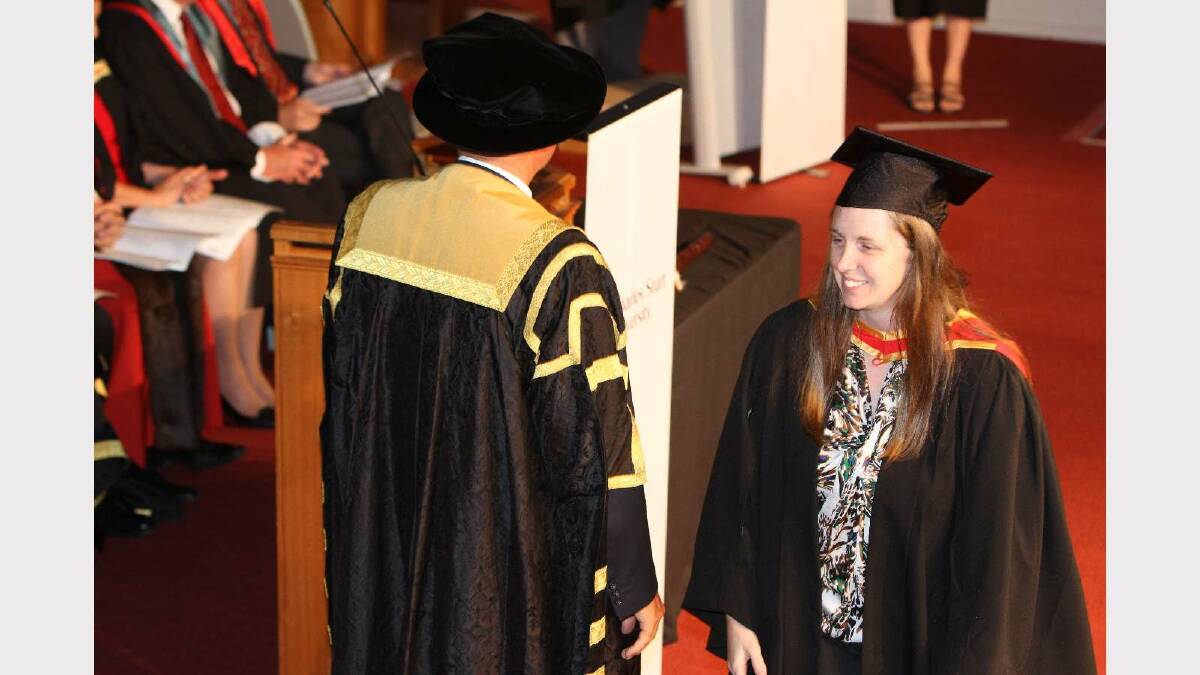 Graduating from Charles Sturt University with a Bachelor of Medical Science (Pathology) is Amy Steele. Picture: Daisy Huntly
