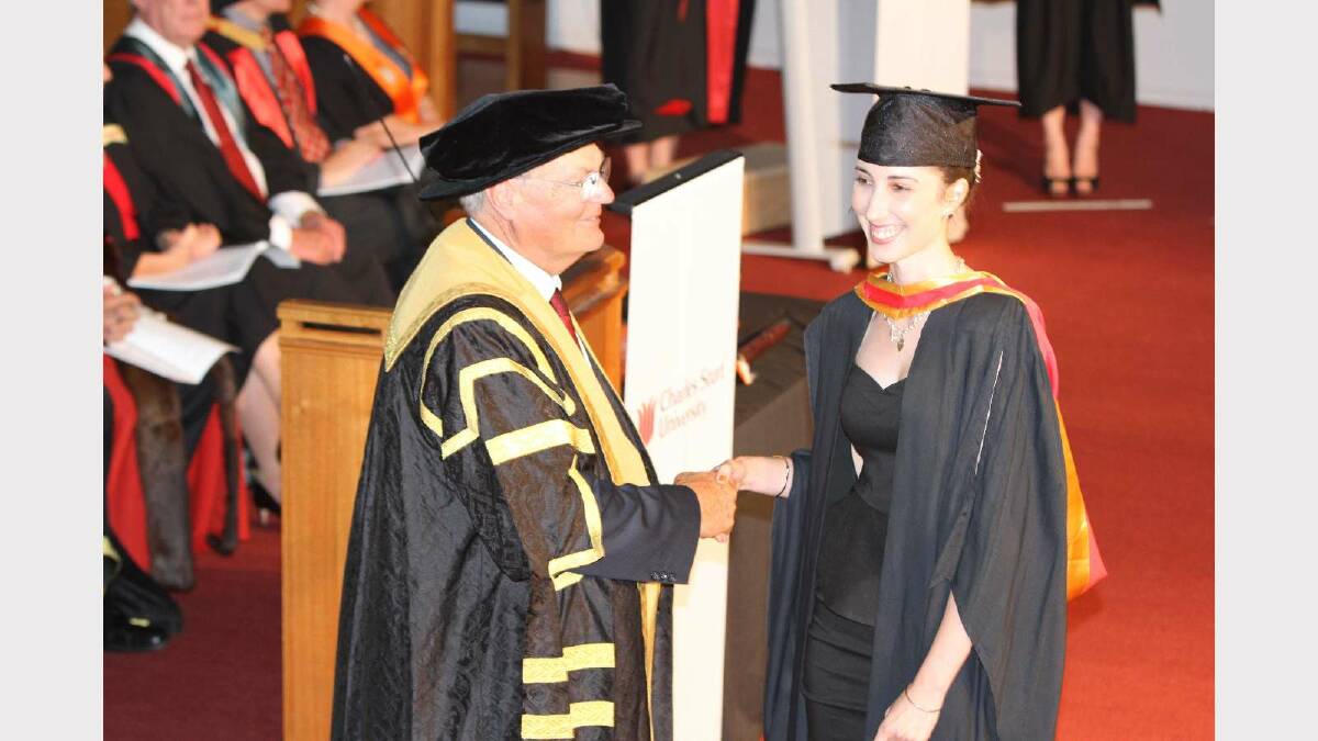 Graduating from Charles Sturt University with a Bachelor of Health Science (Nutrition and Dietetics) is Emily Batterham. Picture: Daisy Huntly