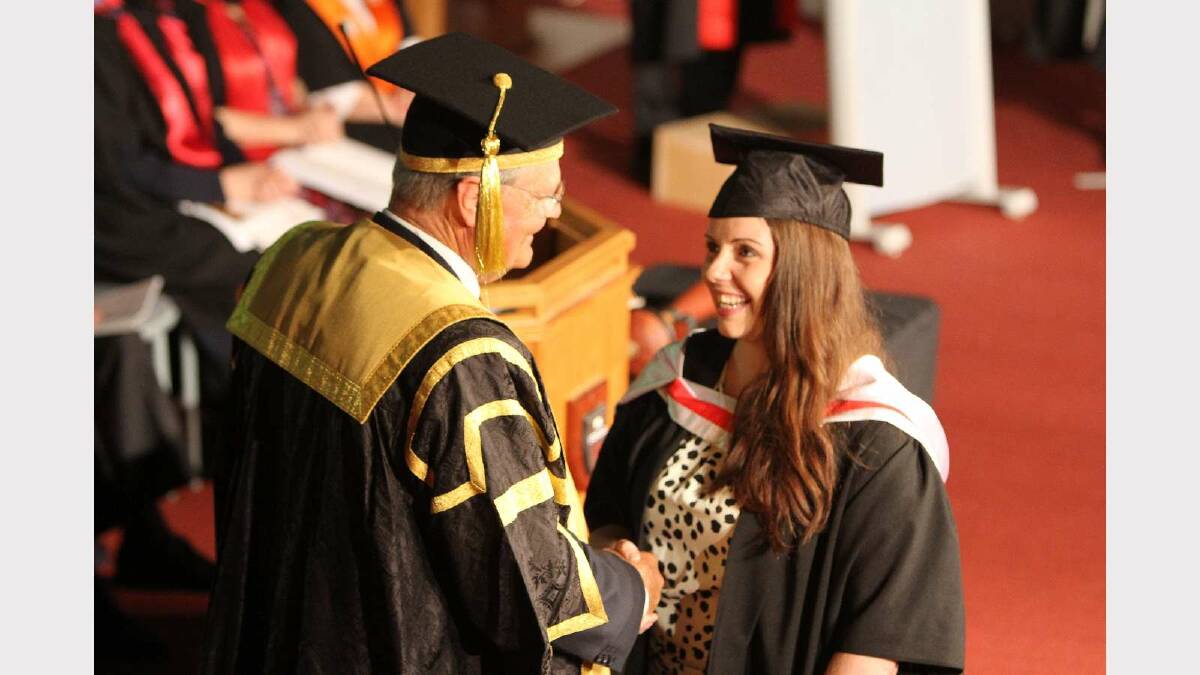 Graduating from Charles Sturt University with a Master of Social Work (Professional Qualifying) is Stephanie Hall. Picture: Daisy Huntly