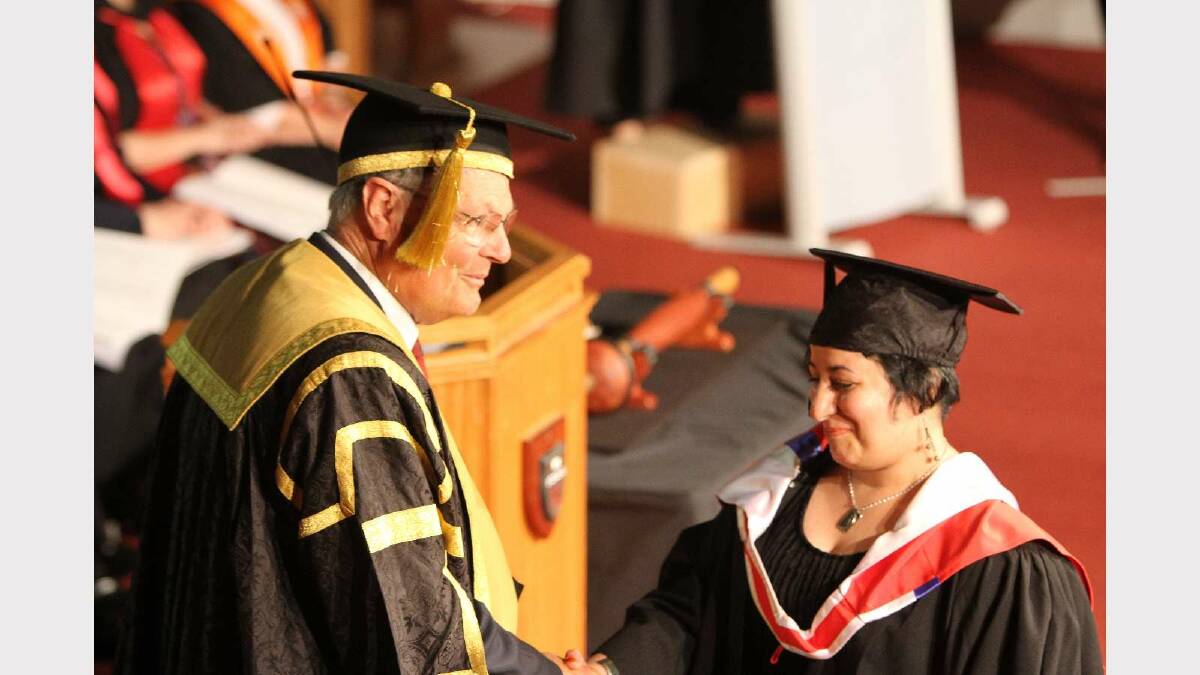 Graduating from Charles Sturt University with a Graduate Diploma of Genetic Counselling is Shokufeh Kavani Gherkhlo. Picture: Daisy Huntly