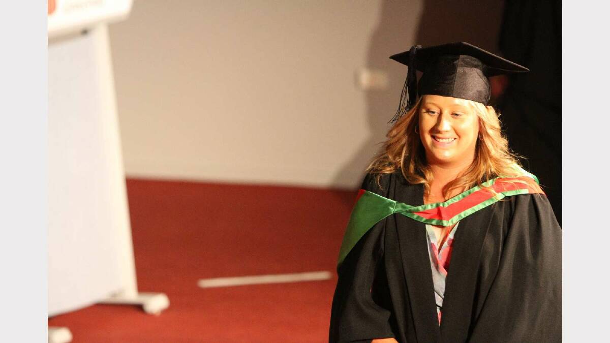 Graduating from Charles Sturt University with a Bachelor of Education (Technology and Applied Sciences) is Melanie Croucher. Picture: Daisy Huntly
