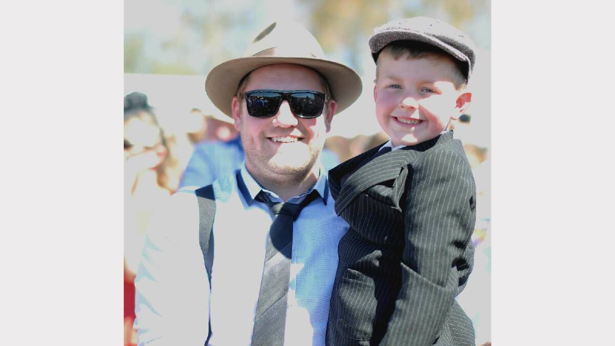 Todd Beal with nephew Beau. Picture: Jacinta Coyne