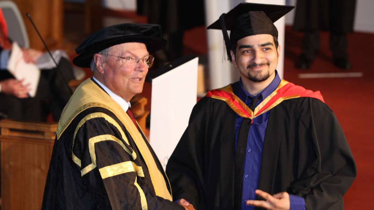 Graduating from Charles Sturt University with a Bachelor of Pharmacy is Kyrillos Kyrillos. Picture: Daisy Huntly