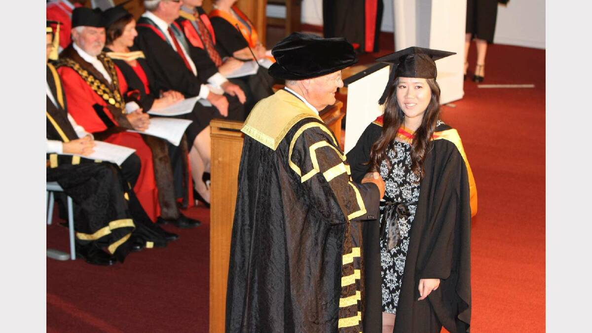 Graduating from Charles Sturt University with a Bachelor of Health Science (Nutrition and Dietetics) Honours Class 2 Division 1 is Michelle Low. Picture: Daisy Huntly