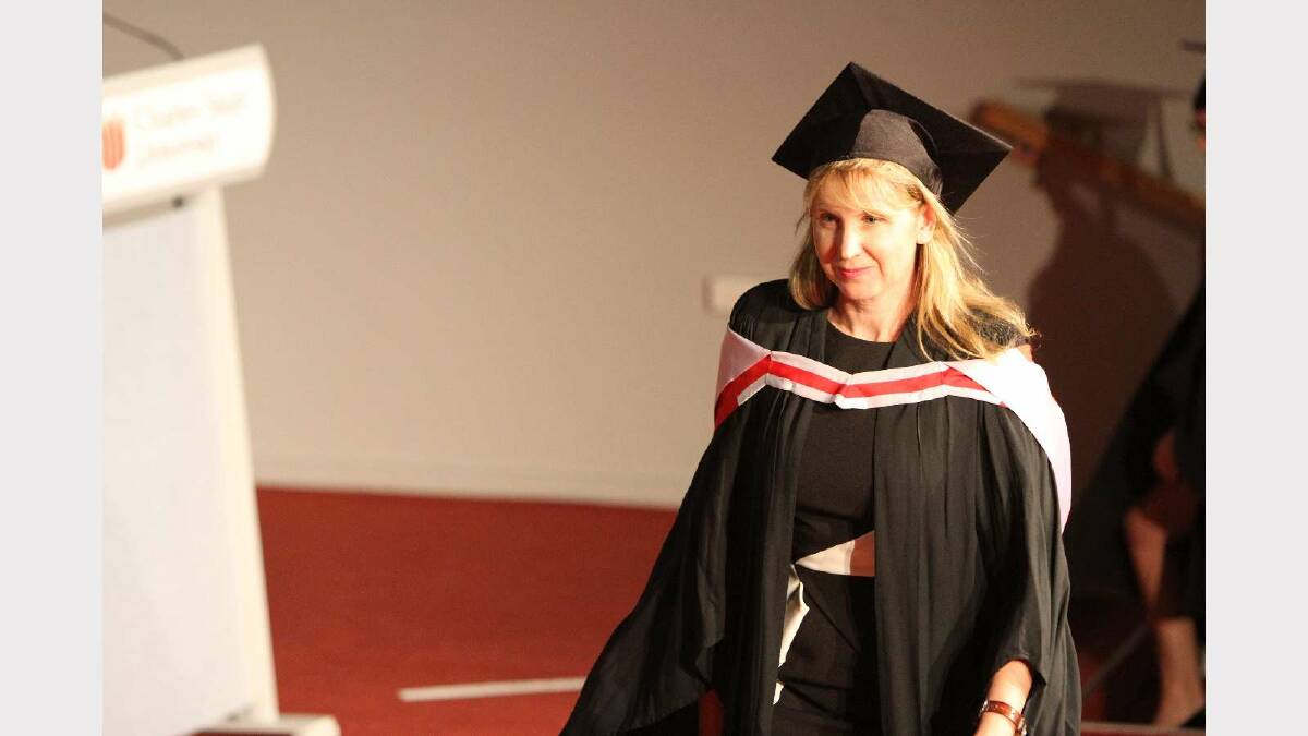 Graduating from Charles Sturt University with a Bachelor of Social Science (Social Welfare) is Tiani Bonetti. Picture: Daisy Huntly