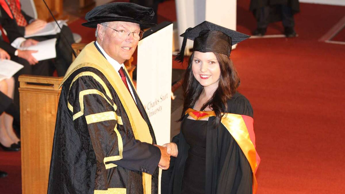 Graduating from Charles Sturt University with a Bachelor of Pharmacy is Emma Marcantelli. Picture: Daisy Huntly