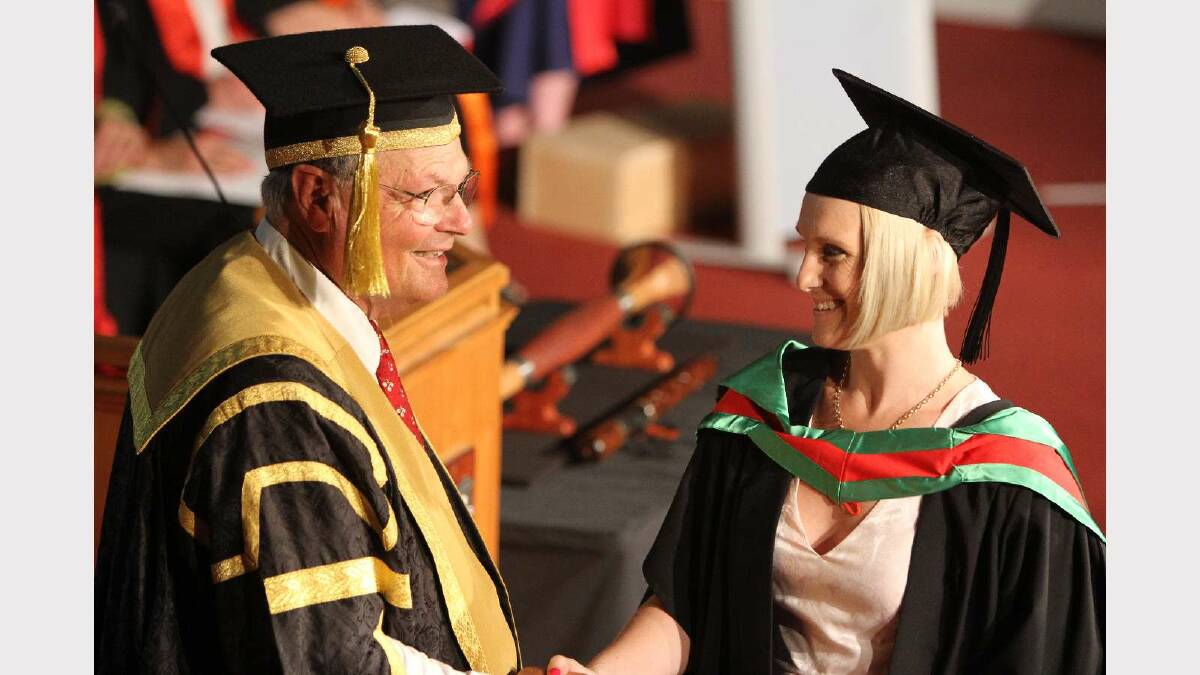 Graduating from Charles Sturt University with a Master of Education is Amanda Kenneally. Picture: Daisy Huntly