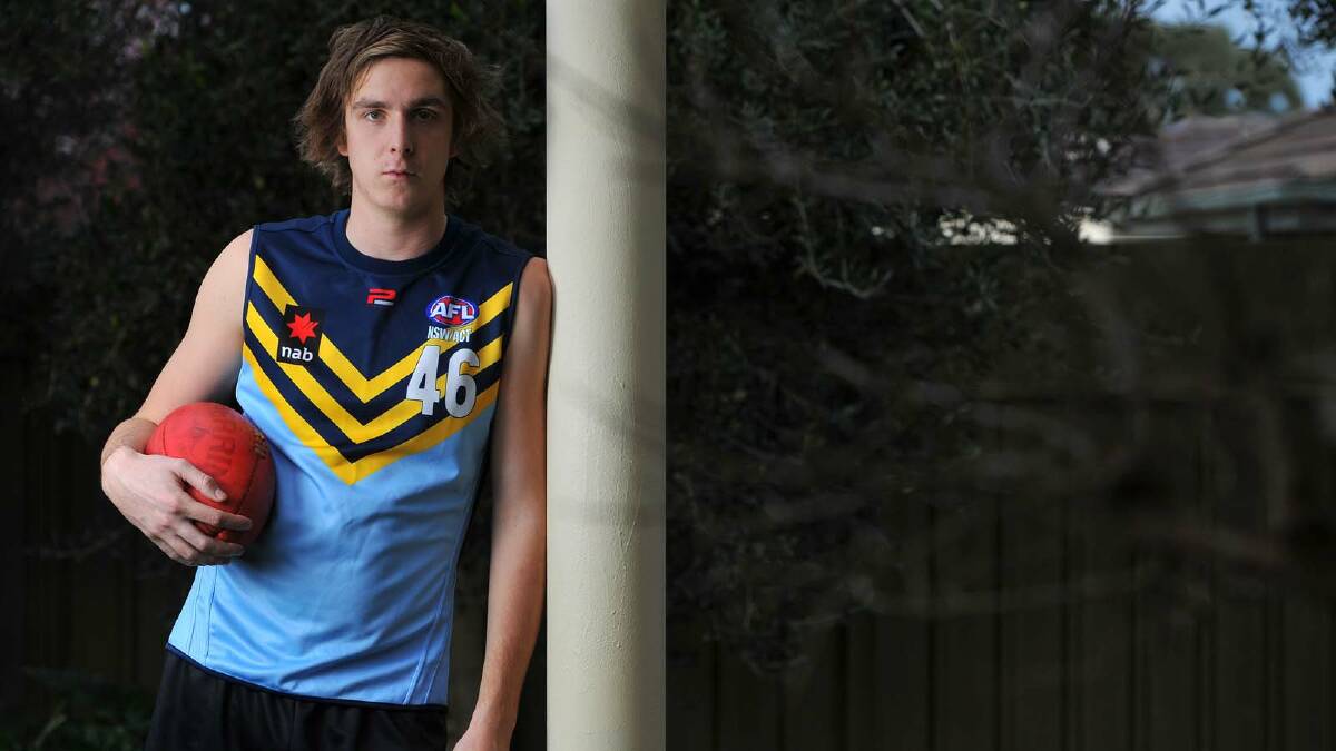 Wagga teenager Max King will be hoping his name is called out at tonight’s AFL National Draft. Picture: Addison Hamilton