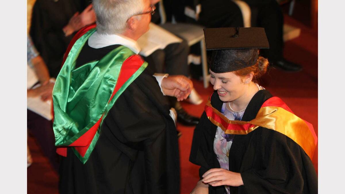 Graduating from Charles Sturt University with a Bachelor of Medical Science (Pathology) is Jessica Dowdell. Picture: Daisy Huntly