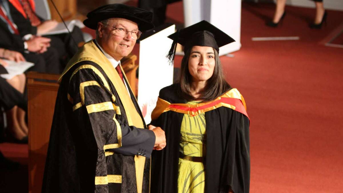 Graduating from Charles Sturt University with a Bachelor of Pharmacy is Seray Goktekin. Picture: Daisy Huntly