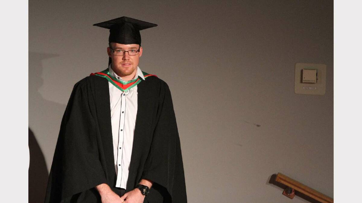 Graduating from Charles Sturt University with a Bachelor of Education (Primary) is Luke Brooks. Picture: Daisy Huntly