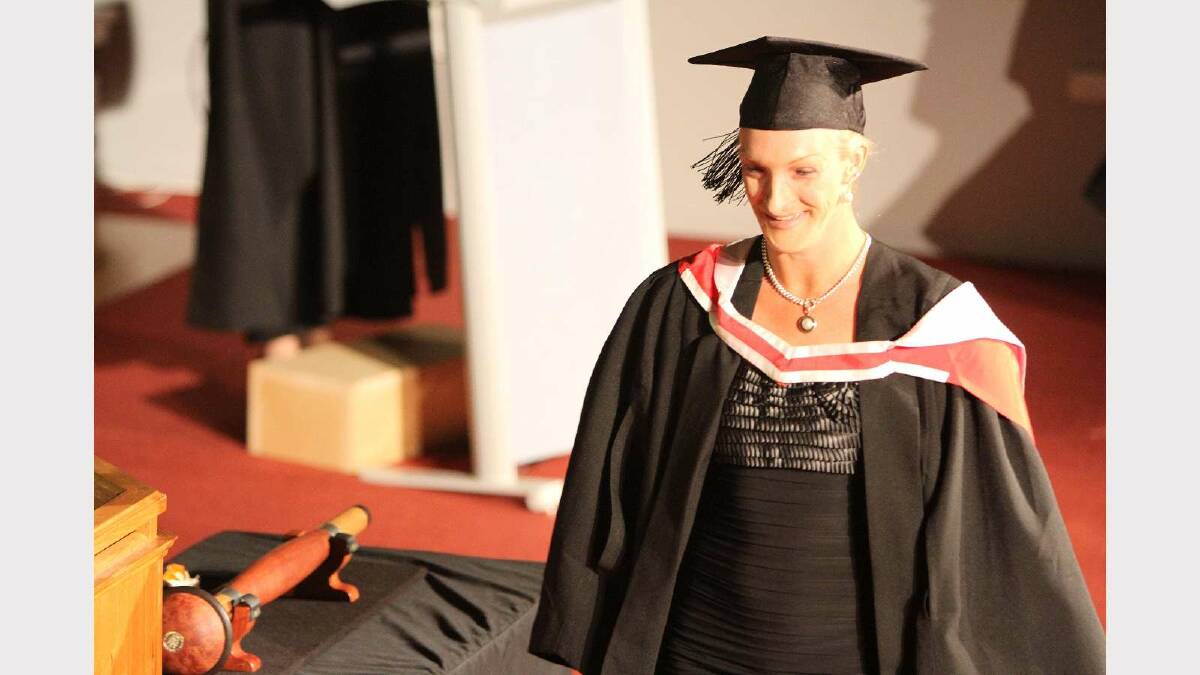 Graduating from Charles Sturt University with a Bachelor of Social Science (Social Welfare) is Alarna Vrieling. Picture: Daisy Huntly