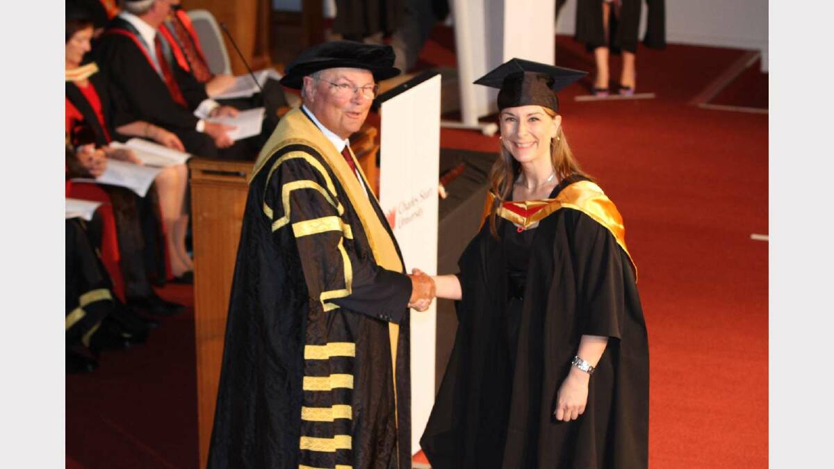 Graduating from Charles Sturt University with a Master of Medical Science (Pathology)with distinction is Teresa Marzulli. Picture: Daisy Huntly