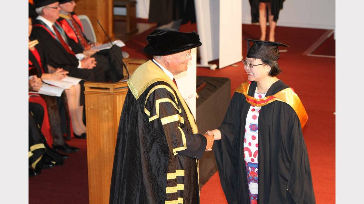 Graduating from Charles Sturt University with a Bachelor of Medical Science (Pathology) is Leonie Chan. Picture: Daisy Huntly