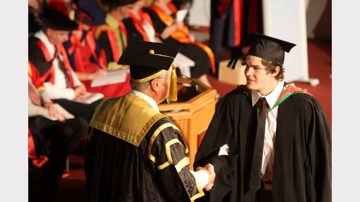 Graduating from Charles Sturt University with a Bachelor of Education (Primary) is Patrick Pensini. Picture: Daisy Huntly