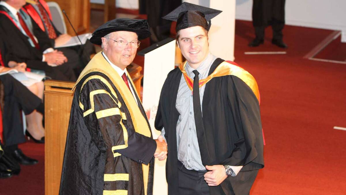 Graduating from Charles Sturt University with a Bachelor of Pharmacy is Jordan Downes. Picture: Daisy Huntly