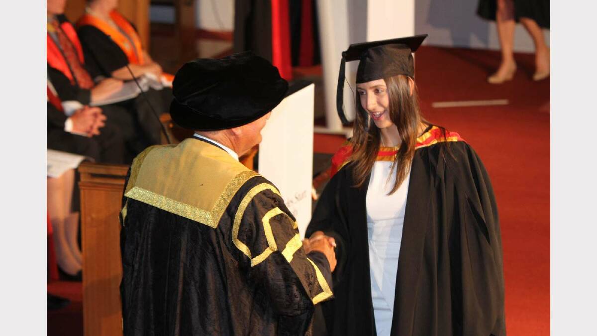 Graduating from Charles Sturt University with a Bachelor of Health Science (Food and Nutrition) is Adele Crisafi. Picture: Daisy Huntly