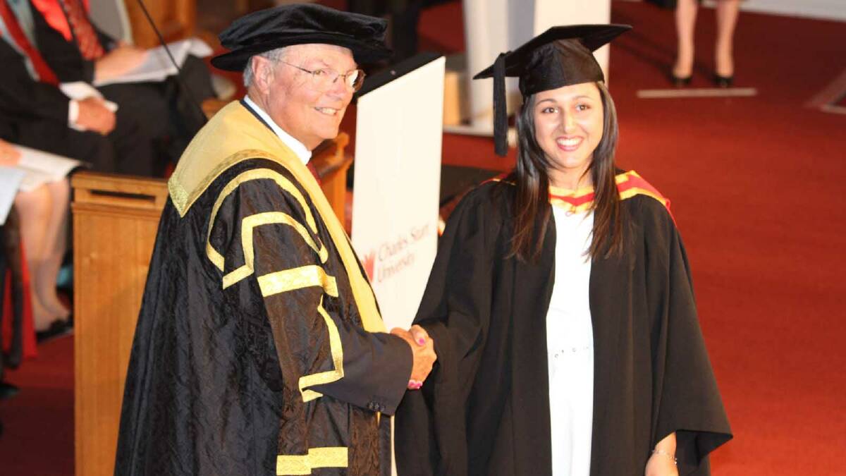 Graduating from Charles Sturt University with a Bachelor of Pharmacy is Laura Tomarchio. Picture: Daisy Huntly