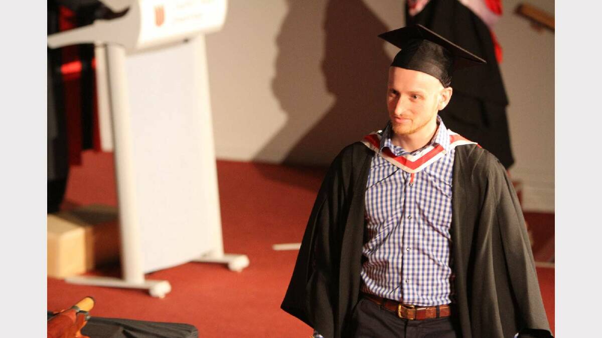 Graduating from Charles Sturt University with a Bachelor of Social Work is Denny Henderson-Wilson. Picture: Daisy Huntly