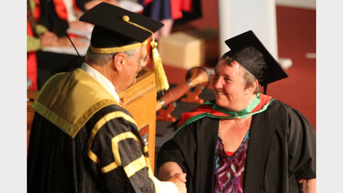 Graduating from Charles Sturt University with a Master of Teaching English to Speakers of Other Languages is Ellen McIntyre. Picture: Daisy Huntly