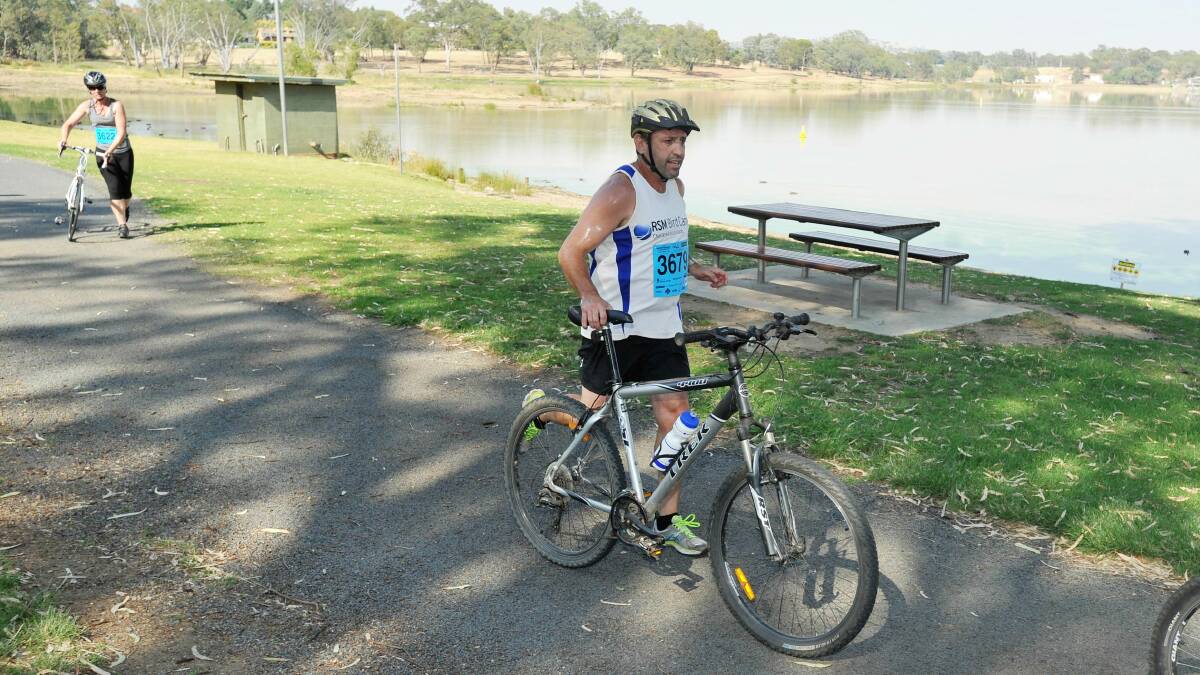 Wagga Triathlon Club's come-and-try duathlon: Stuart Heine. Picture: Alastair Brook