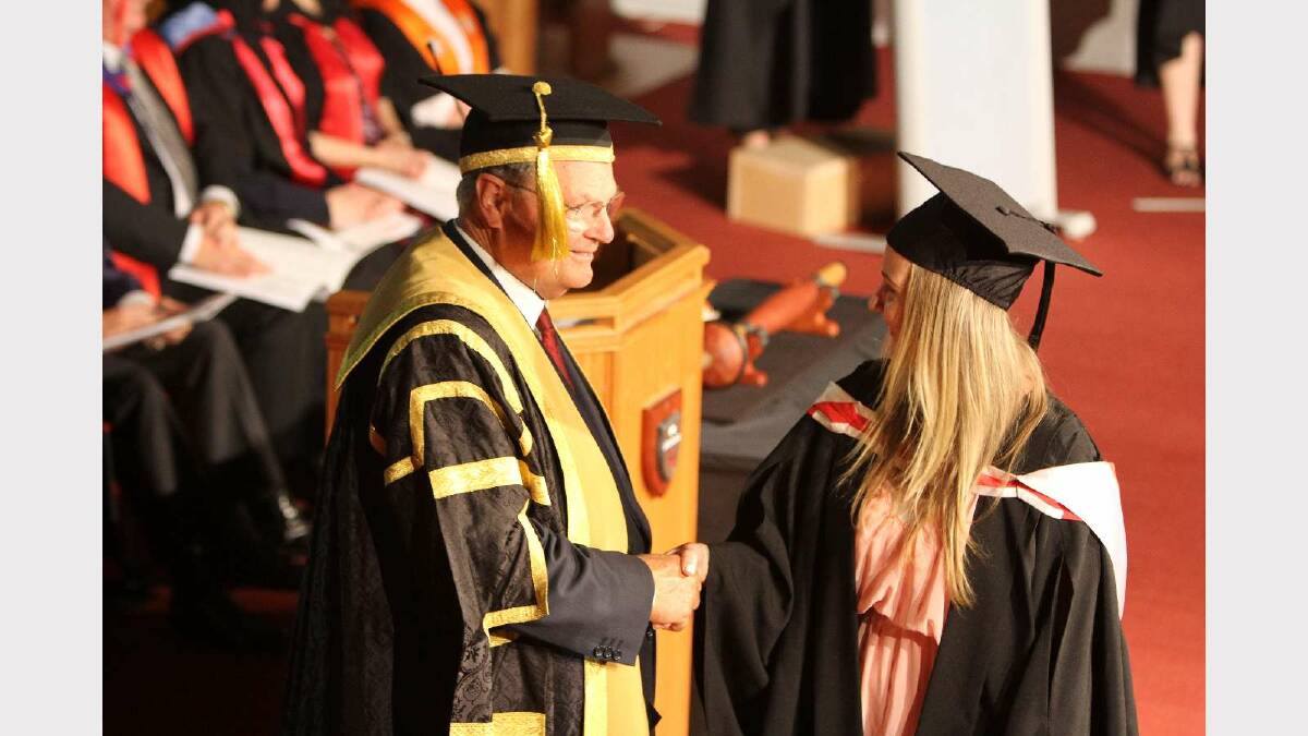 Graduating from Charles Sturt University with a Bachelor of Social Science (Social Welfare) is Sabina Hamilton. Picture: Daisy Huntly