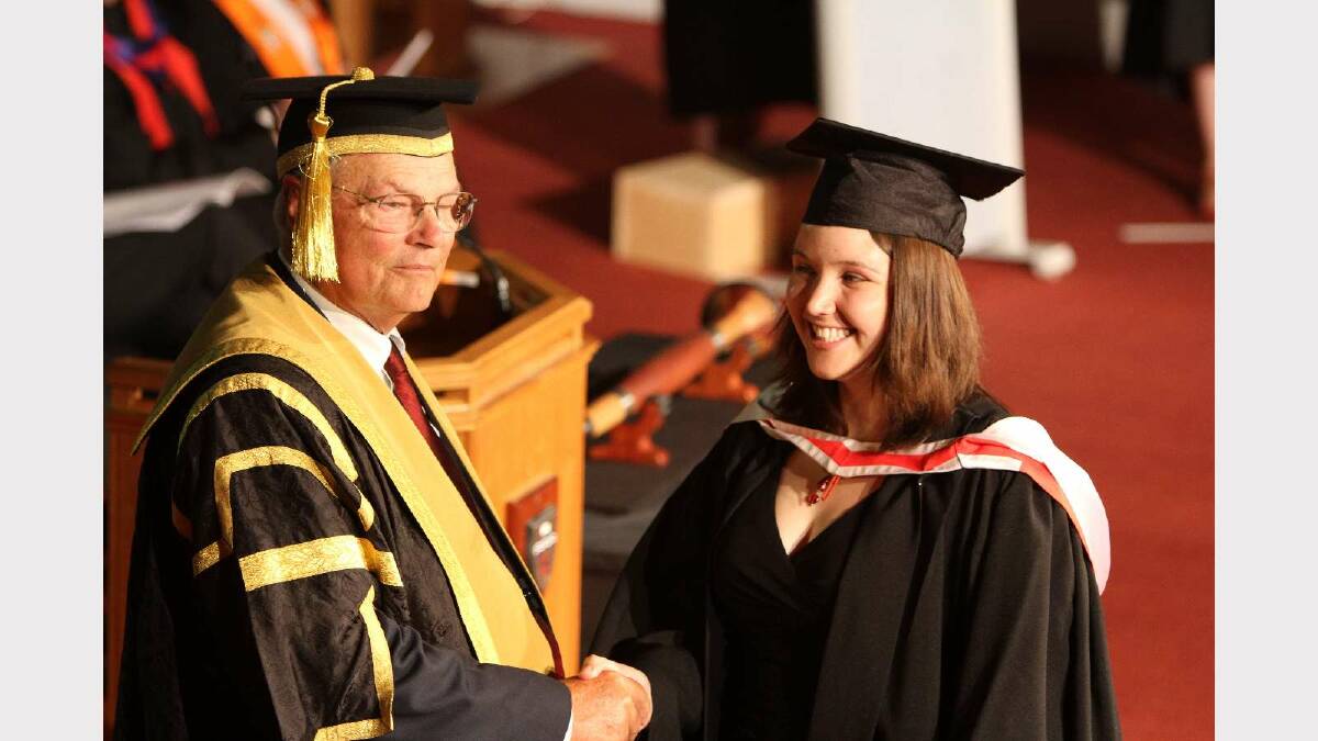 Graduating from Charles Sturt University with a Bachelor of Arts (Design for Theatre and Television) is Eliza Binney. Picture: Daisy Huntly