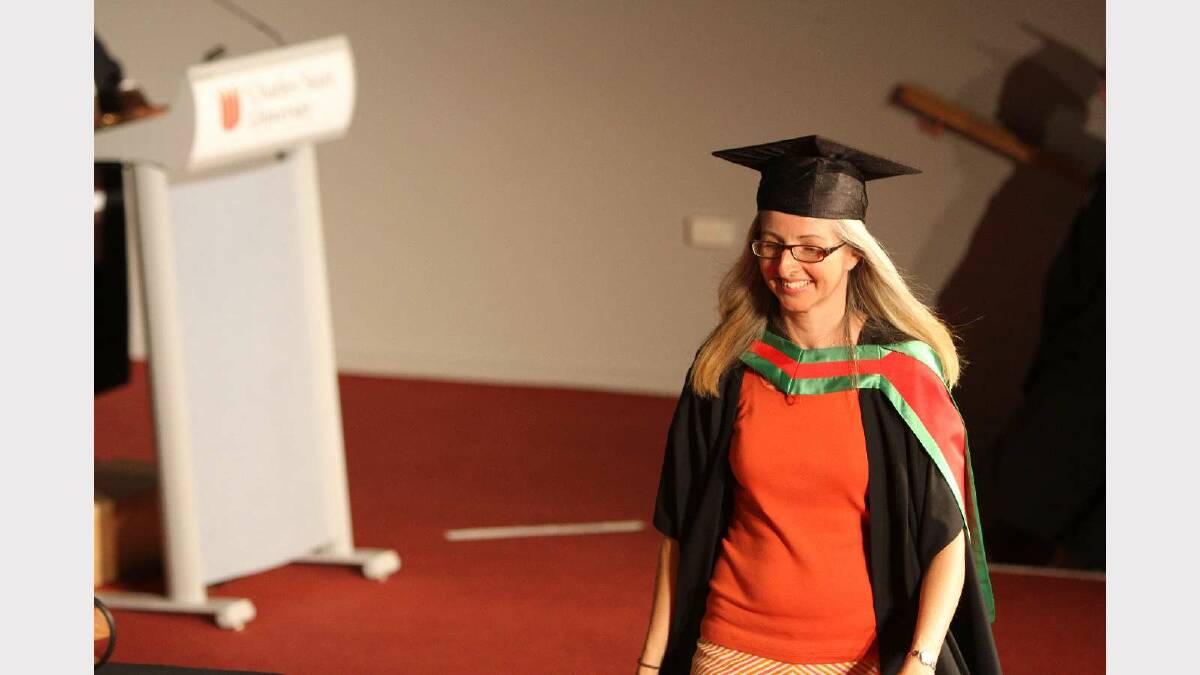 Graduating from Charles Sturt University with a Master of Education (Teacher Librarianship) is Penelope Szentkuti. Picture: Daisy Huntly