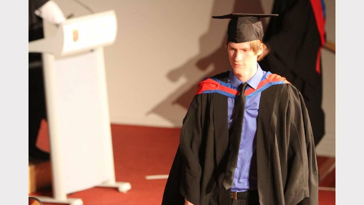 Graduating from Charles Sturt University with a Bachelor of Information Technology is Nicholas Flanagan. Picture: Daisy Huntly