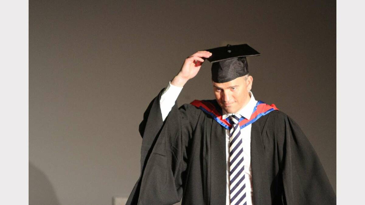 Graduating from Charles Sturt University with a Bachelor of Business (Business Management) is Angelo Guarnaccia. Picture: Daisy Huntly