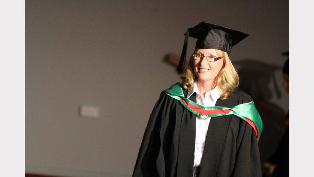 Graduating from Charles Sturt University with a Bachelor of Vocational Education and Training is Michelle Chaffey. Picture: Daisy Huntly