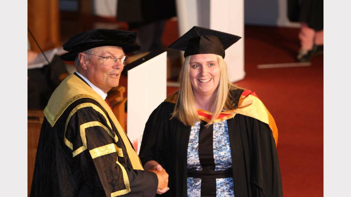 Graduating from Charles Sturt University with a Bachelor of Medical Science (clinical psychology) is Samantha Johnson. Picture: Daisy Huntly