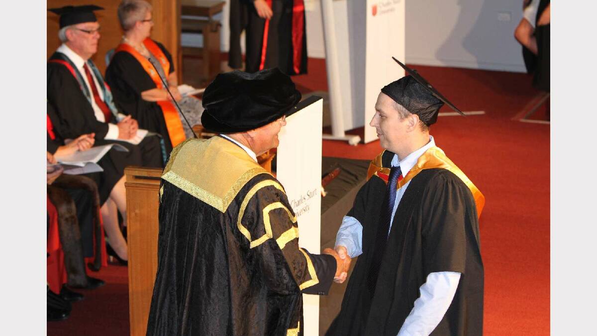 Graduating from Charles Sturt University with a Master of GIS and Remote Sensing is Craig Poynter. Picture: Daisy Huntly