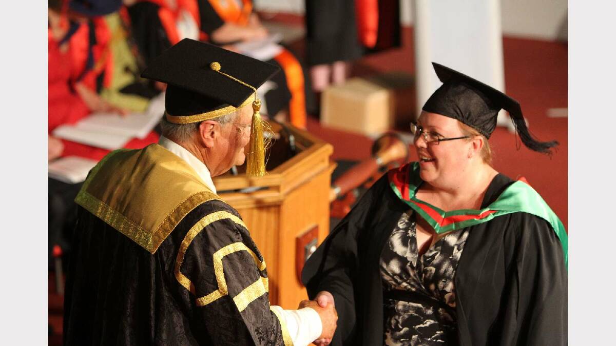 Graduating from Charles Sturt Univerity with a Bachelor of Information Studies is Hayley Brown. Picture: Daisy Huntly