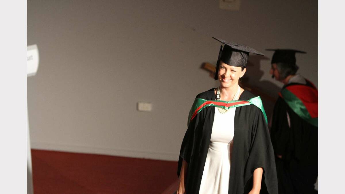 Graduating from Charles Sturt Univerity with a Bachelor of Information Studies with distinction is Tracey Fisk. Picture: Daisy Huntly