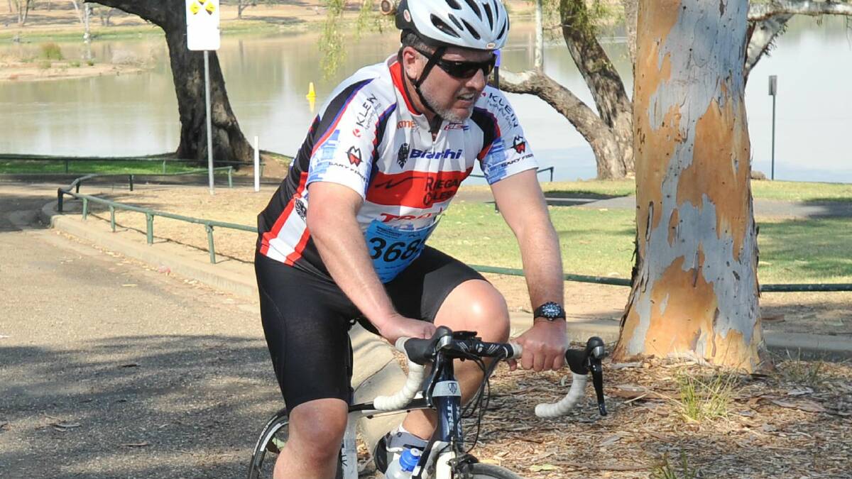 Wagga Triathlon Club's come-and-try duathlon: Phil Malligan. Picture: Alastair Brook