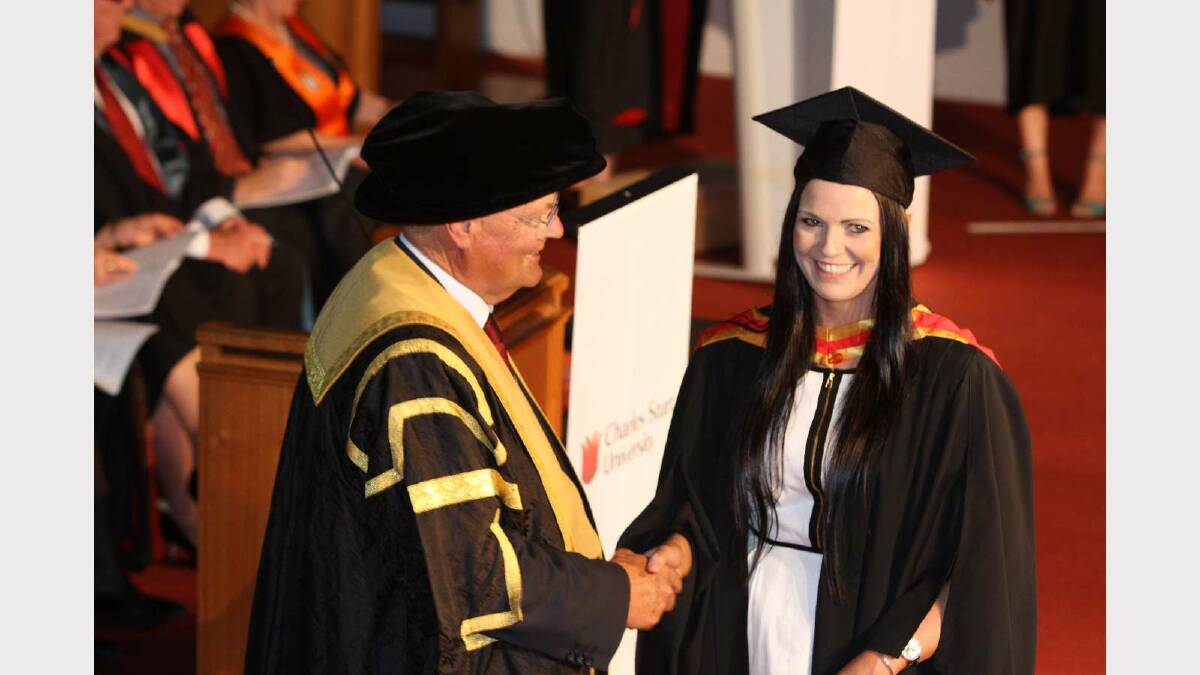 Graduating from Charles Sturt University with a Bachelor of Health Science (Nutrition and Dietetics) is Caitlin Mannion. Picture: Daisy Huntly