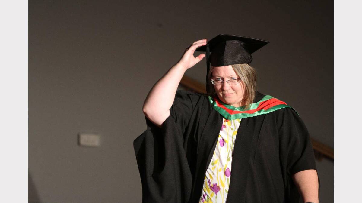 Graduating from Charles Sturt University with a Master of Education (Teacher Librarianship) is Katherin Woolley. Picture: Daisy Huntly