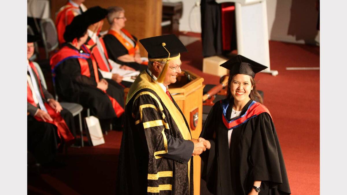 Graduating from Charles Sturt University with a Bachelor of Business Studies is Usa Onmalang. Picture: Daisy Huntly