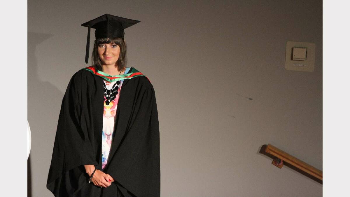 Graduating from Charles Sturt University with a Bachelor of Education (Primary) is Bianca Rees. Picture: Daisy Huntly