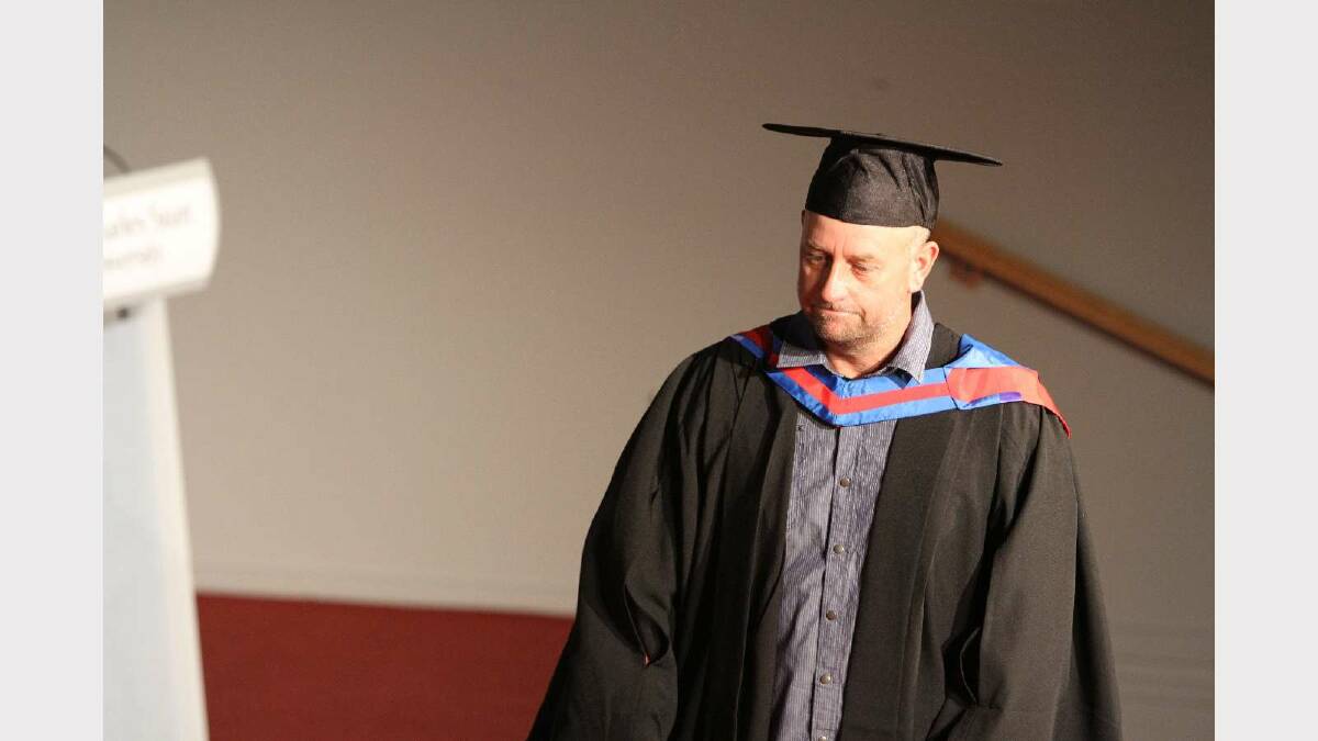 Graduating from Charles Sturt University with a Graduate Certificate in Professional Accounting is Scott Jolley. Picture: Daisy Huntly