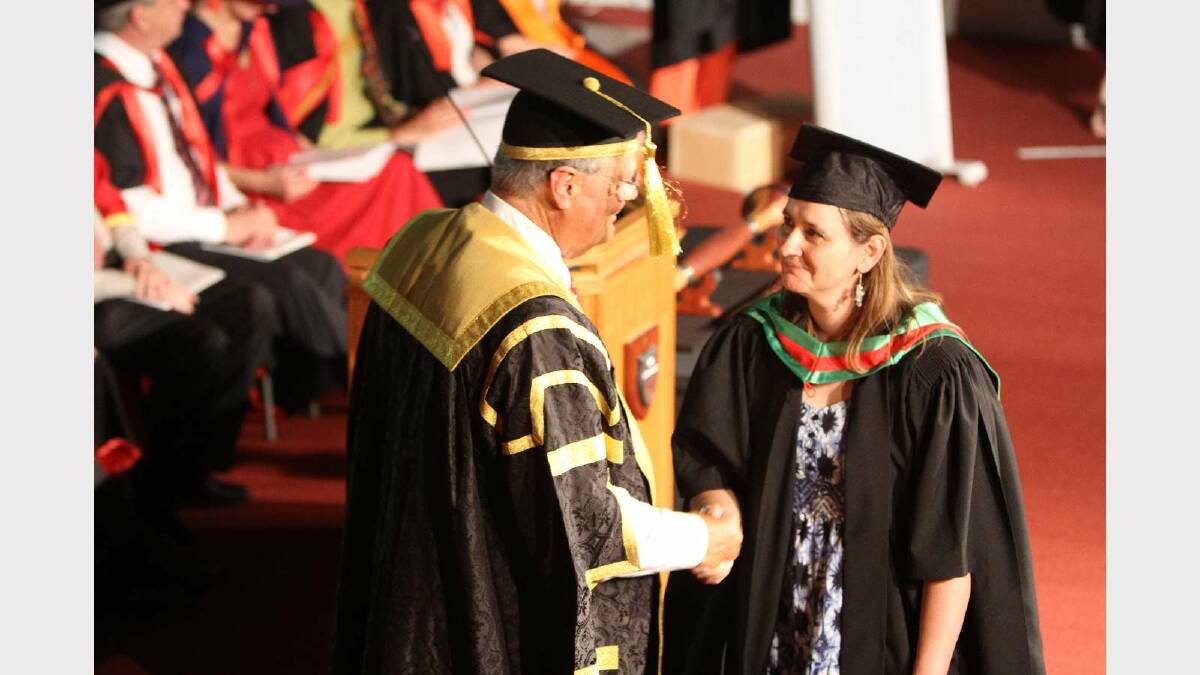Graduating from Charles Sturt University with a Master of Education (Teacher Librarianship) is Norma Lang. Picture: Daisy Huntly