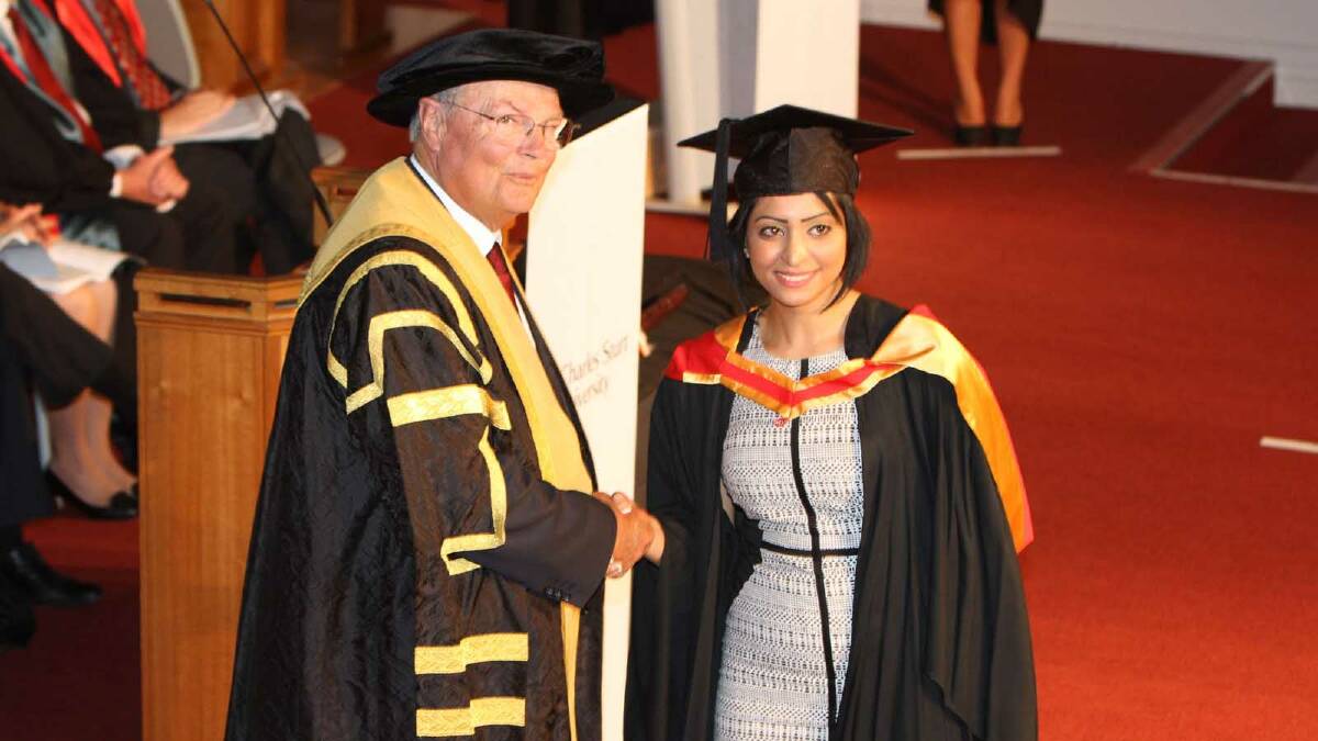 Graduating from Charles Sturt University with a Bachelor of Pharmacy is Sarah Jassem. Picture: Daisy Huntly