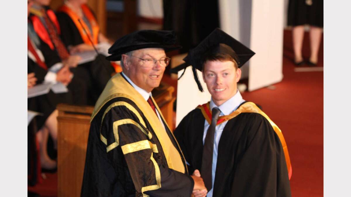 Graduating from Charles Sturt University with a Bachelor of Medical Radiation Science (Medical Imaging) is Joshua McPherson. Picture: Daisy Huntly