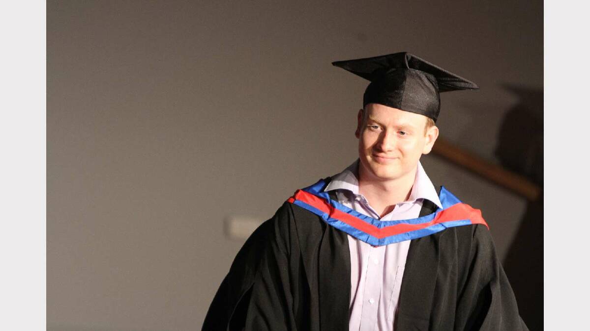 Graduating from Charles Sturt University with a Bachelor of Information Technology is Ryan Medway. Picture: Daisy Huntly