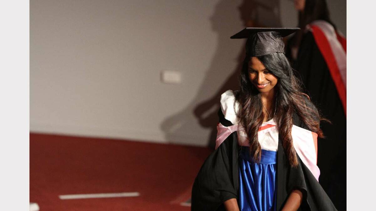 Graduating from Charles Sturt University with a Bachelor of Psychology is Stina Constantine. Picture: Daisy Huntly