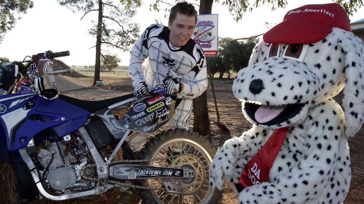 Jackson Strong ... with DA Dog in 2008. Picture: Kerrie Stewart