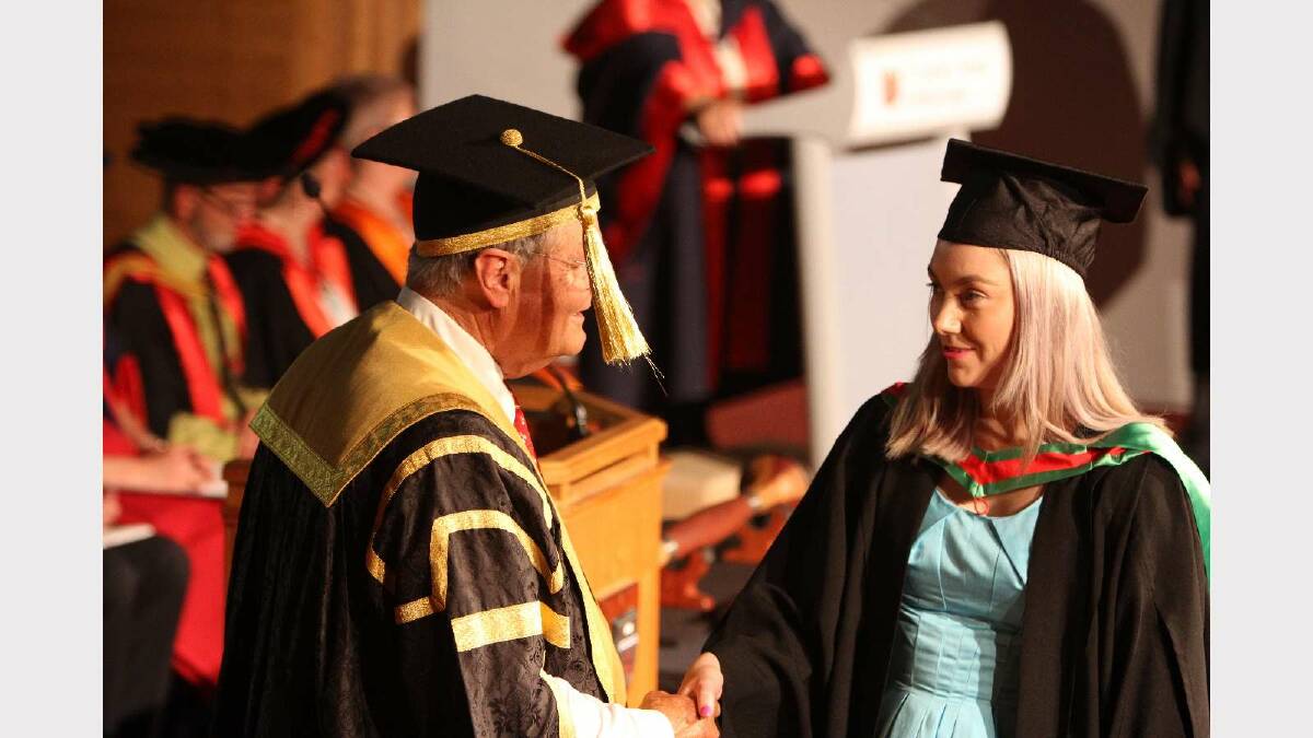 Graduating from Charles Sturt University with a Bachelor of Education (Primary) is Rebecca Coates. Picture: Daisy Huntly