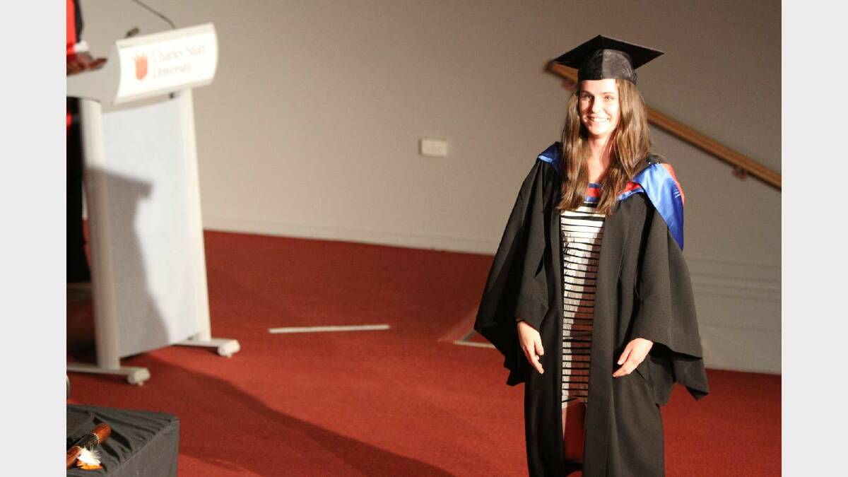 Graduating from Charles Sturt University with a Bachelor of Business (Human Resource Management) is Mallory Conboy. Picture: Daisy Huntly